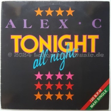Alex C. - Tonight All Night • 12" Vinyl Maxi - Labyrinth Music