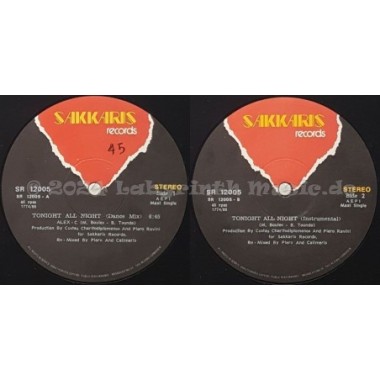 Alex C. - Tonight All Night • 12" Vinyl Maxi - Labyrinth Music