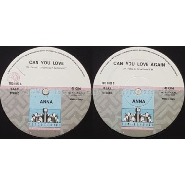 Anna - Can You Love • 12" Vinyl Maxi • EX - Labyrinth Music