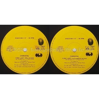 Christal - Fire Lady • 12" Vinyl Maxi • EX - Labyrinth Music