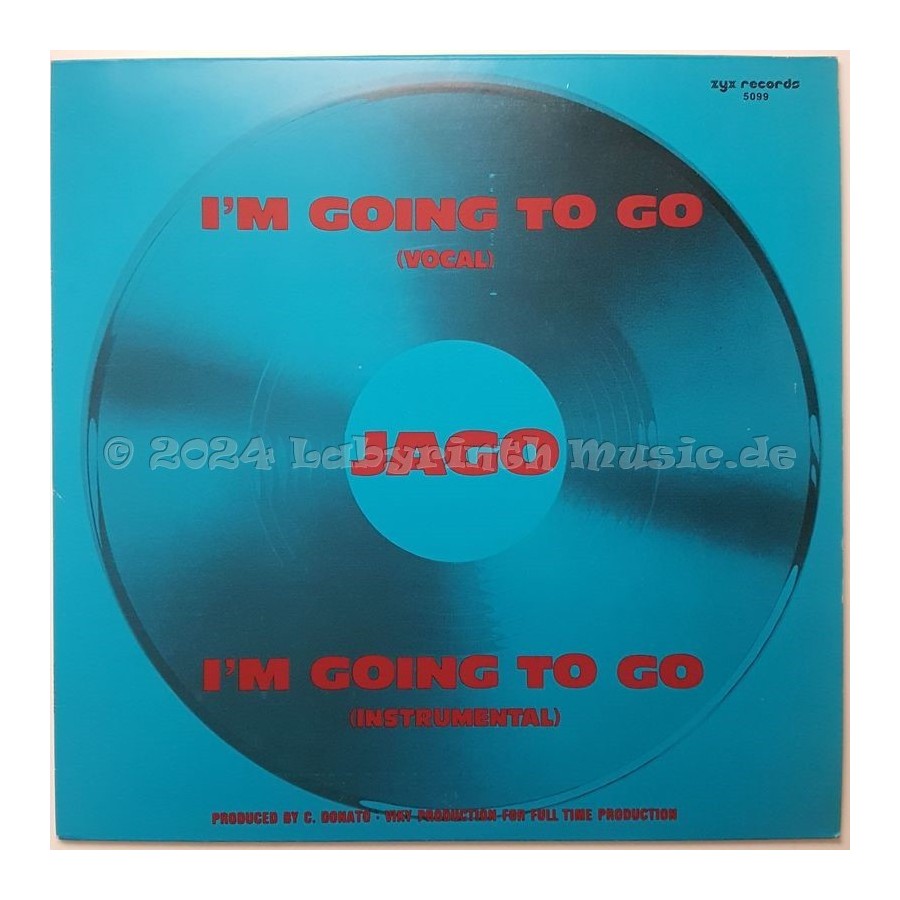 Jago - I'm Going To Go • 12" Vinyl Maxi • NM - Labyrinth Music