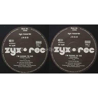Jago - I'm Going To Go • 12" Vinyl Maxi • NM - Labyrinth Music