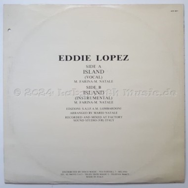 Eddie Lopez - Island • 12" Vinyl Maxi - Labyrinth Music