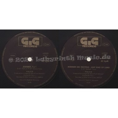 Falco - Jeanny • Part 1 • 12" Vinyl Maxi • EX - Labyrinth Music