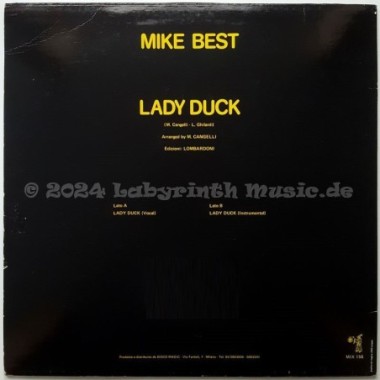 Mike Best - Lady Duck • 12" Vinyl Maxi - Labyrinth Music