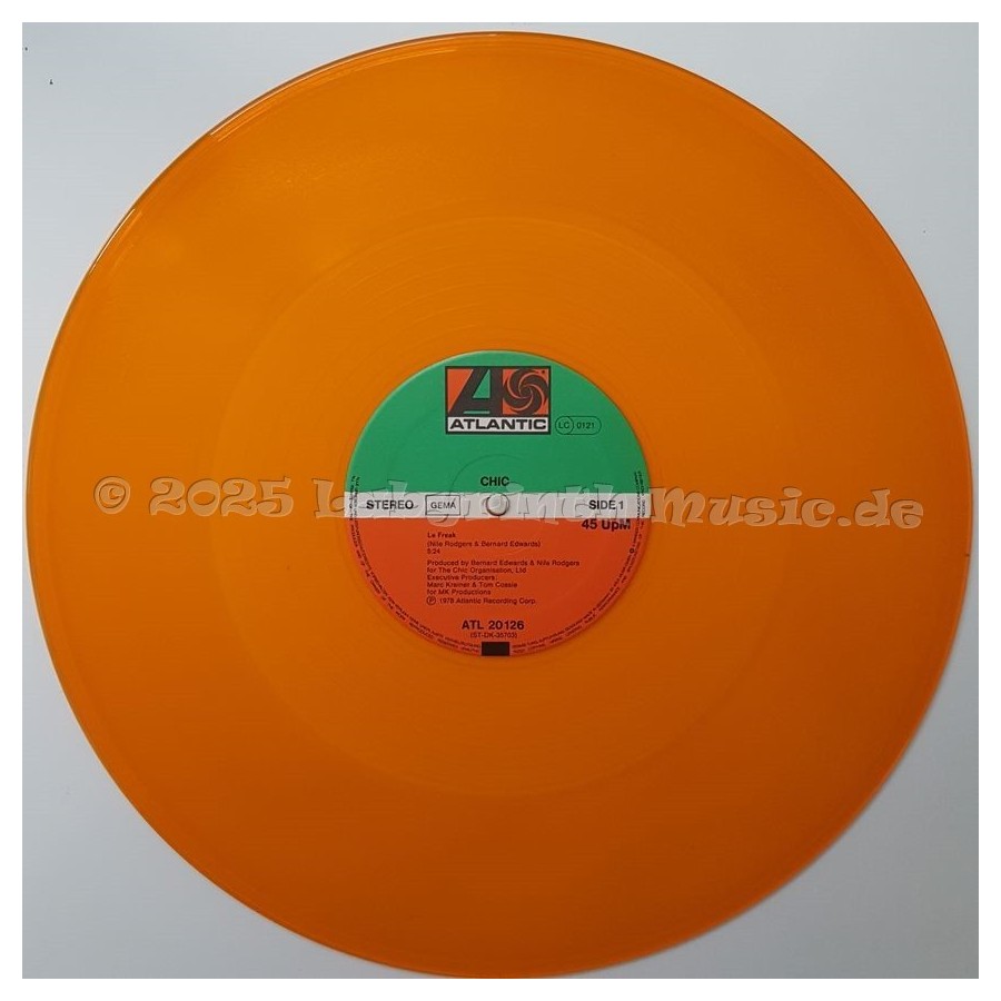 Chic - Le Freak • 12" Maxi • Orange Vinyl • MINT - Labyrinth Music