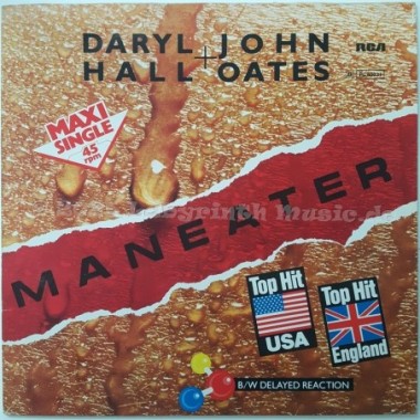 Daryl Hall & John Oates - Maneater • 12" Vinyl Maxi • EX - Labyrinth Music
