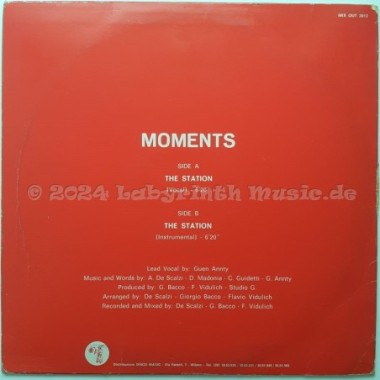 Moments - The Station • 12" Vinyl Maxi - Labyrinth Music
