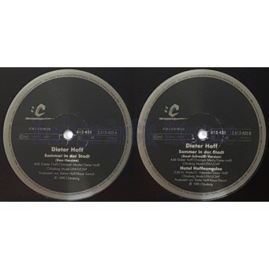 Dieter Hoff - Sommer In Der Stadt • 12" Vinyl Maxi • MINT - Labyrinth Music
