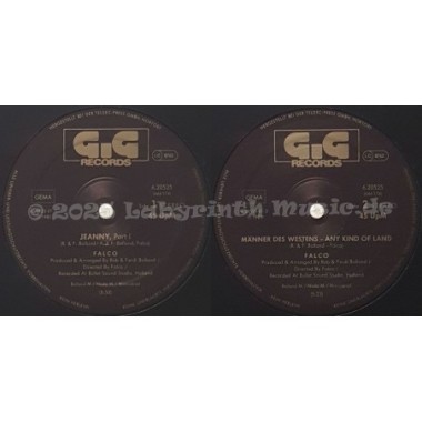 Falco - Jeanny • Part 1 • 12" Vinyl Maxi • NM - Labyrinth Music