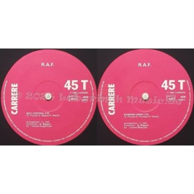Raf - Self Control • 12" Vinyl Maxi • EX - Labyrinth Music