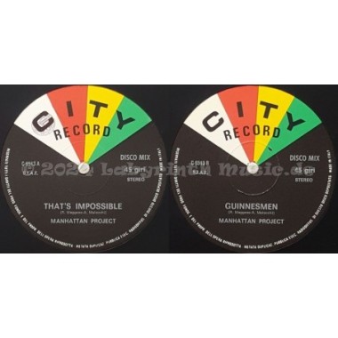 Manhattan Project - That's Impossible • Guinnesmen • 12" Vinyl Maxi • MINT - Labyrinth Music