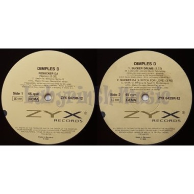 Dimples D. - Resucker DJ • 12" Vinyl Maxi - Labyrinth Music