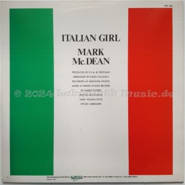 Mark McDean - Italian Girl • 12" Vinyl Maxi • EX - Labyrinth Music