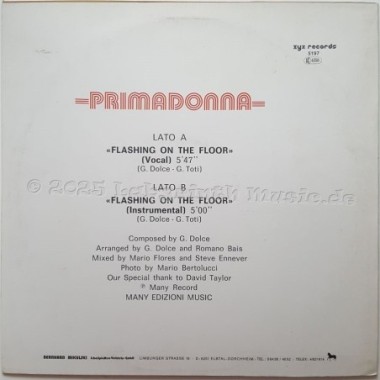 Primadonna - Flashing On The Floor • 12" Vinyl Maxi - Labyrinth Music