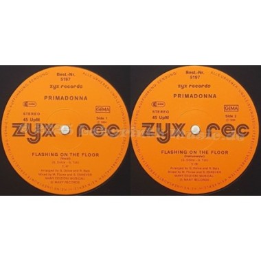 Primadonna - Flashing On The Floor • 12" Vinyl Maxi - Labyrinth Music