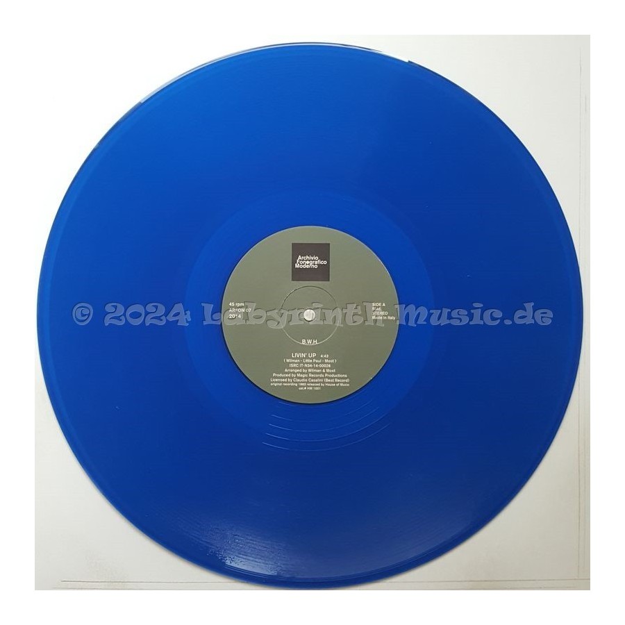 B.W.H. - Livin' Up • Stop • 12" Vinyl Maxi • MINT - Labyrinth Music