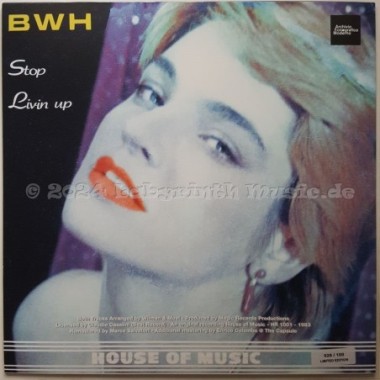 B.W.H. - Livin' Up • Stop • 12" Vinyl Maxi • MINT - Labyrinth Music