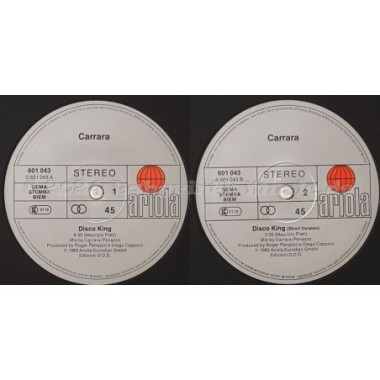 Carrara - Disco King • 12" Vinyl Maxi • NM - Labyrinth Music