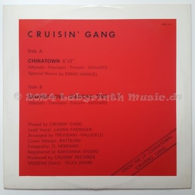 Cruisin' Gang - Chinatown • 12" Vinyl Maxi • EX - Labyrinth Music