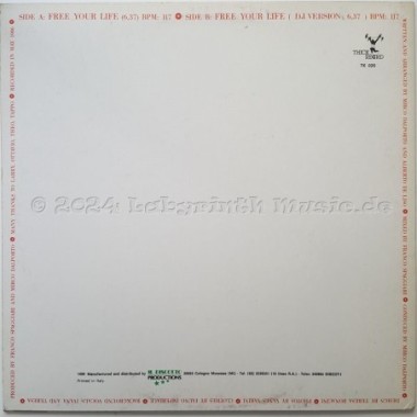 Eugene - Free Your Life • 12" Vinyl Maxi • EX - Labyrinth Music