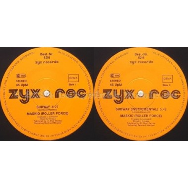Maskio • Roller Force - Subway • 12" Vinyl Maxi - Labyrinth Music