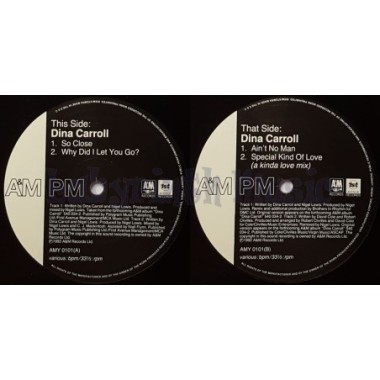 Dina Carroll - So Close • 12" Vinyl Maxi - Labyrinth Music