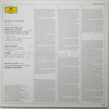 Nicolò Paganini - Concerto Per Violino N. 4 • Sonata Napoleone • I Palpiti • 12" Vinyl LP • NM - Labyrinth Music