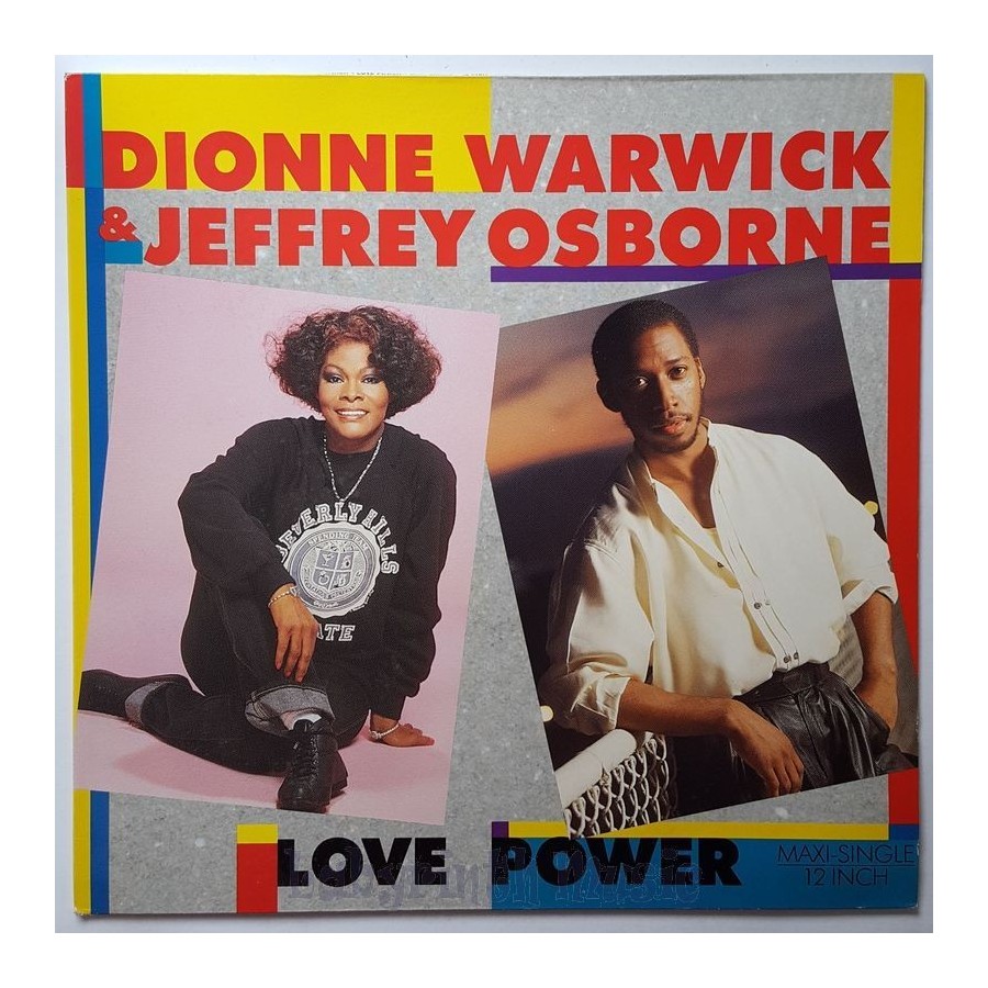 Dionne Warwick & Jeffrey Osborne - Love Power • 12" Vinyl Maxi - Labyrinth Music