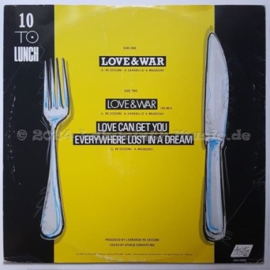10 To Lunch - Love & War • 12" Vinyl Maxi • EX - Labyrinth Music