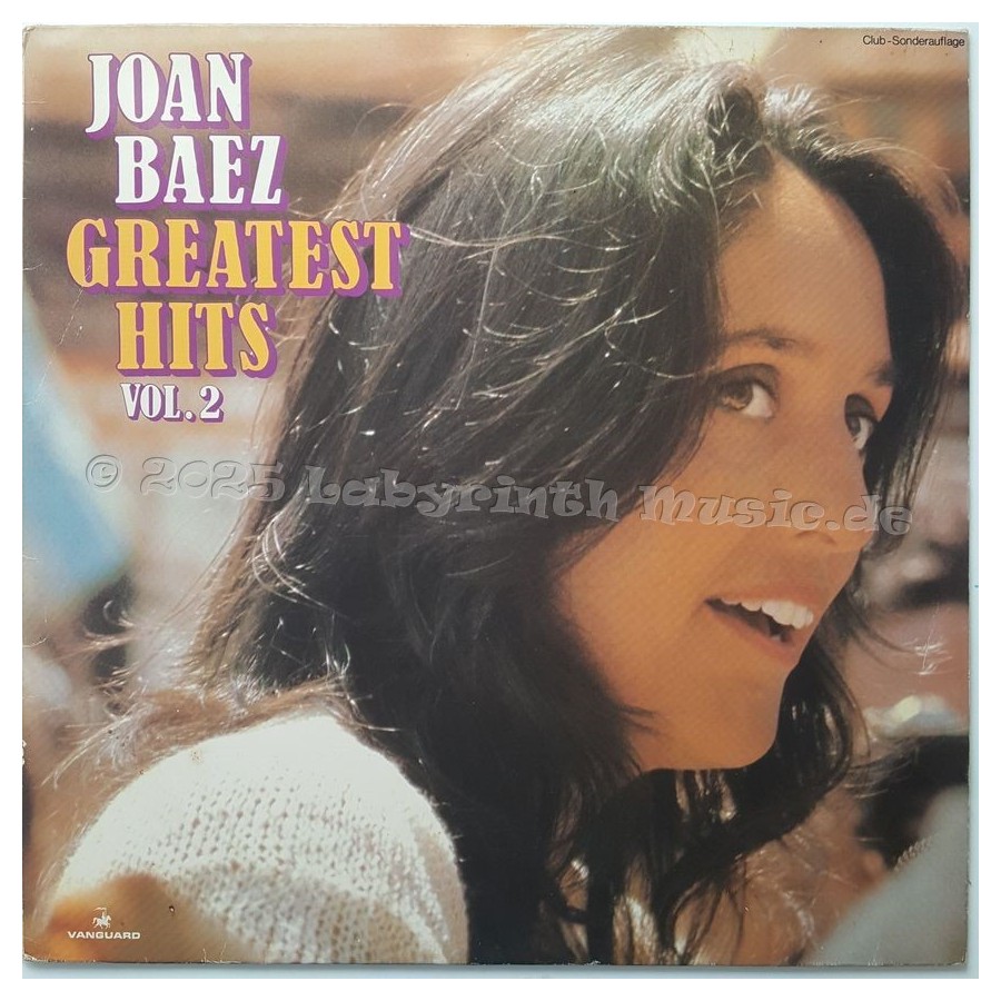 Joan Baez - Greatest Hits Vol. 2 • 12" Vinyl LP • EX - Labyrinth Music