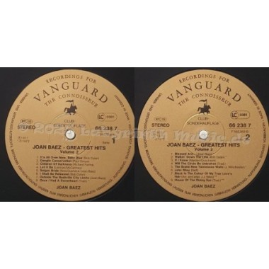 Joan Baez - Greatest Hits Vol. 2 • 12" Vinyl LP • EX - Labyrinth Music