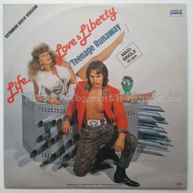 Life, Love & Liberty - Teenage Runaway • 12" Vinyl Maxi • EX - Labyrinth Music