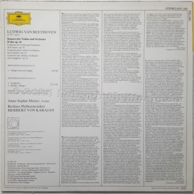 Ludwig Van Beethoven - Violinkonzert • Violin Concerto • 12" Vinyl LP • EX - Labyrinth Music