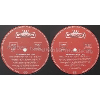 Reinhard Mey - Live • 12" Vinyl LP - Labyrinth Music