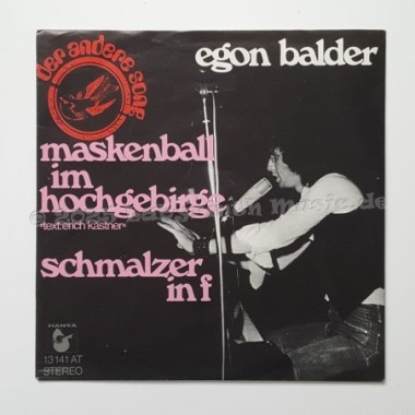 Hugo Egon Balder - Maskenball Im Hochgebirge • Schmalzer In F • 7" Vinyl - Labyrinth Music
