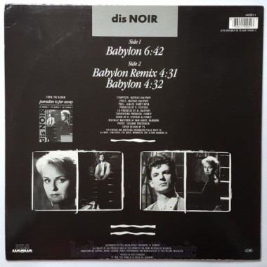 Dis Noir - Babylon  • 12" Vinyl Maxi - Labyrinth Music