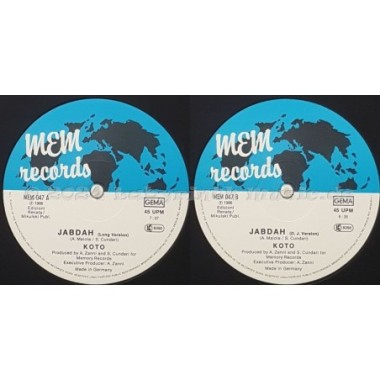 Koto - Jabdah • 12" Vinyl Maxi - Labyrinth Music