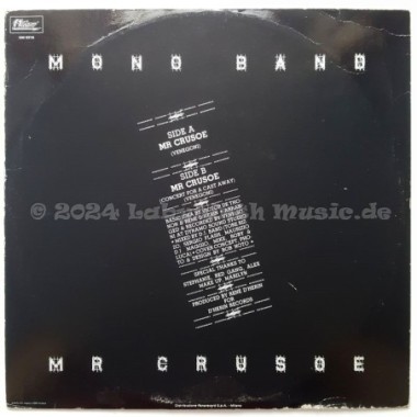 Mono Band - Mr. Crusoe • 12" Vinyl Maxi - Labyrinth Music