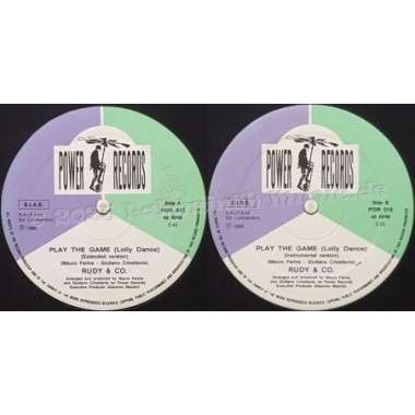 Rudy & Co. - Play The Game (Lolly Dance) • 12" Vinyl Maxi • NM - Labyrinth Music