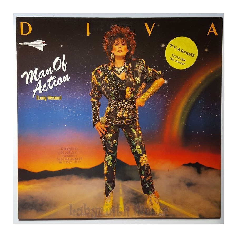 Diva - Man Of Action • 12" Vinyl Maxi • NM - Labyrinth Music