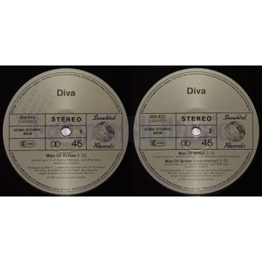 Diva - Man Of Action • 12" Vinyl Maxi • NM - Labyrinth Music