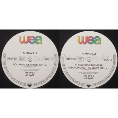Alphaville - Sounds Like A Melody • Special Long Version • 12" Vinyl Maxi • MINT - Labyrinth Music