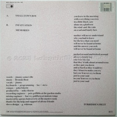 Bronski Beat - Smalltown Boy • 12" Vinyl Maxi • NM - Labyrinth Music