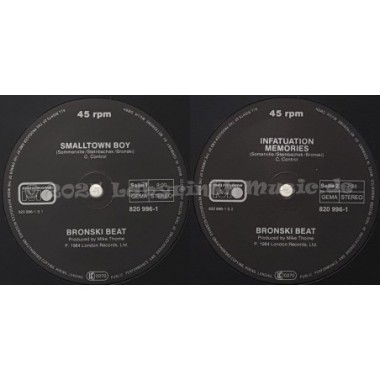 Bronski Beat - Smalltown Boy • 12" Vinyl Maxi • NM - Labyrinth Music