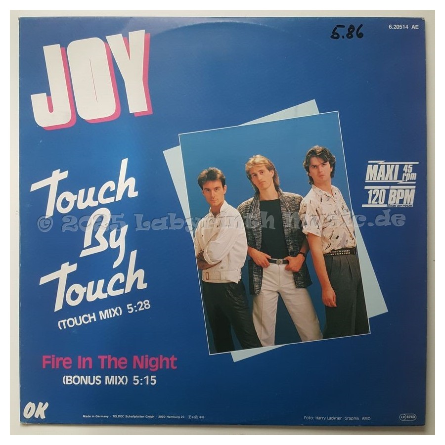 Joy - Touch By Touch • 12" Vinyl Maxi • EX - Labyrinth Music
