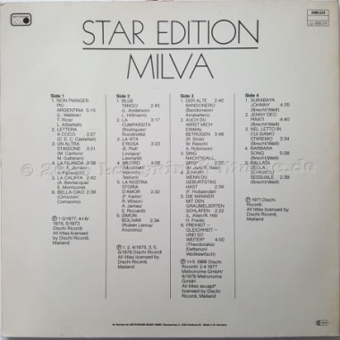 Milva - Star Edition • 12" Vinyl LP • EX - Labyrinth Music