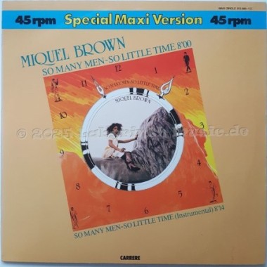 Miquel Brown - So Many Men - So Little Time • 12" Vinyl Maxi - Labyrinth Music