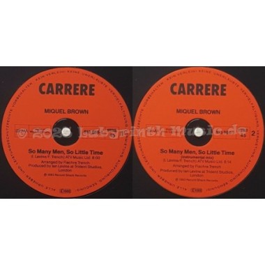 Miquel Brown - So Many Men - So Little Time • 12" Vinyl Maxi - Labyrinth Music