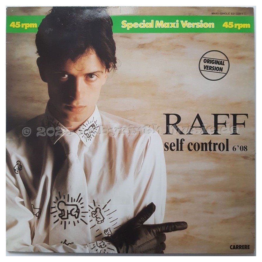 Raff - Self Control • 12" Vinyl Maxi • EX - Labyrinth Music